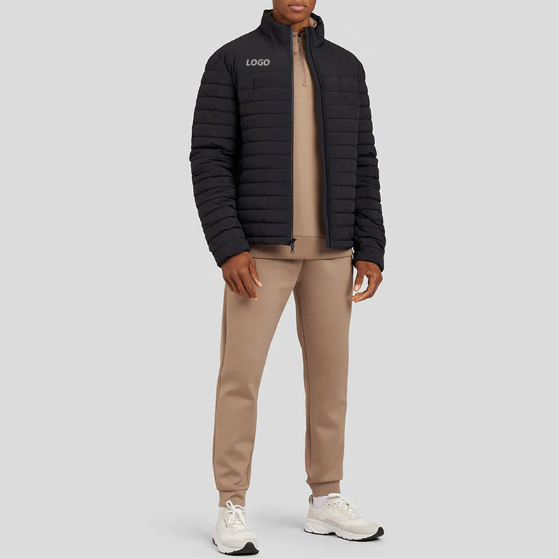 custom puffer jacket by hongfeng, perfect for men’s stylish cold weather protection.